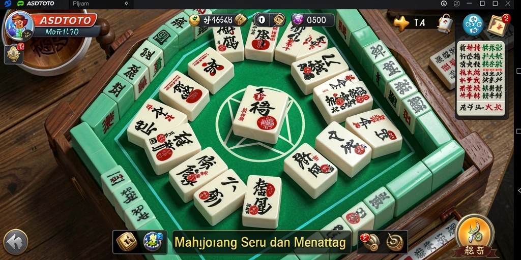 Tampilan gameplay ASDTOTO menampilkan keseruan permainan Mahjong.