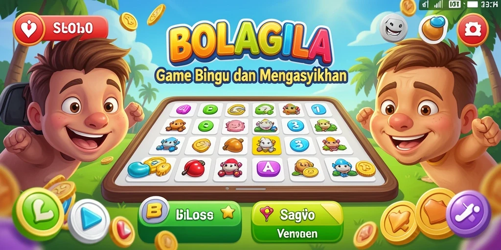 Screenshot gameplay BOLAGILA yang menampilkan aksi seru Bingo.