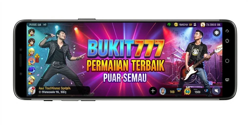 Tampilan gameplay BUKIT777 dengan alat musik yang menarik dan interaktif.