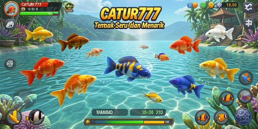 Screenshot utama gameplay Tembak Ikan CATUR777.