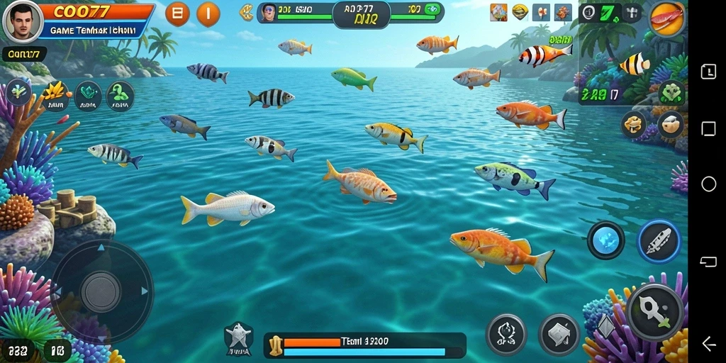 Screenshot gameplay Tembak Ikan COO77 yang seru dan menantang.
