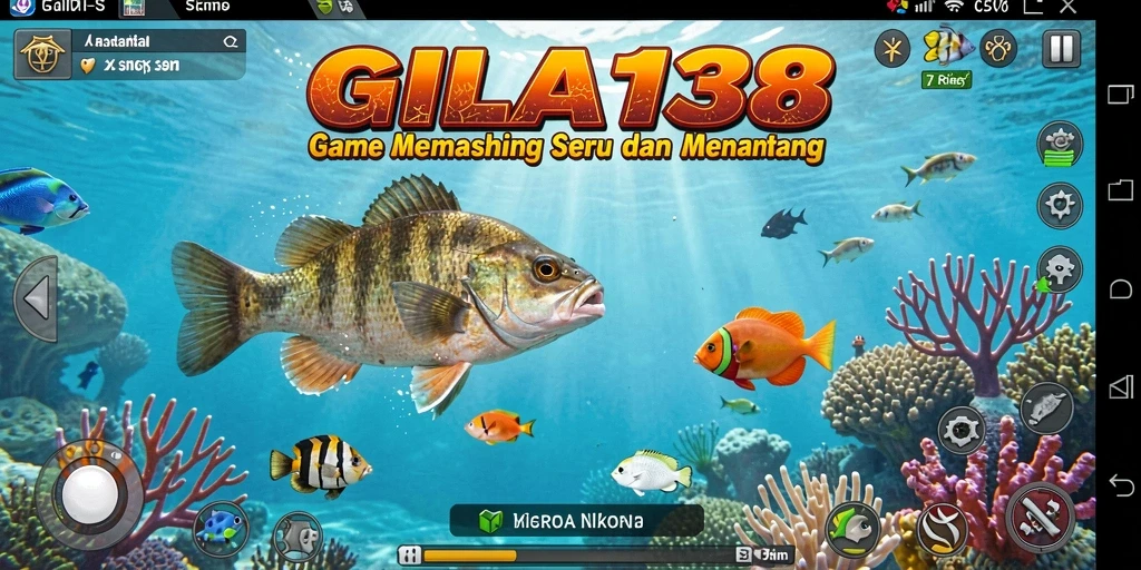 Tampilan gameplay GILA138 dengan aksi memancing yang mendebarkan.