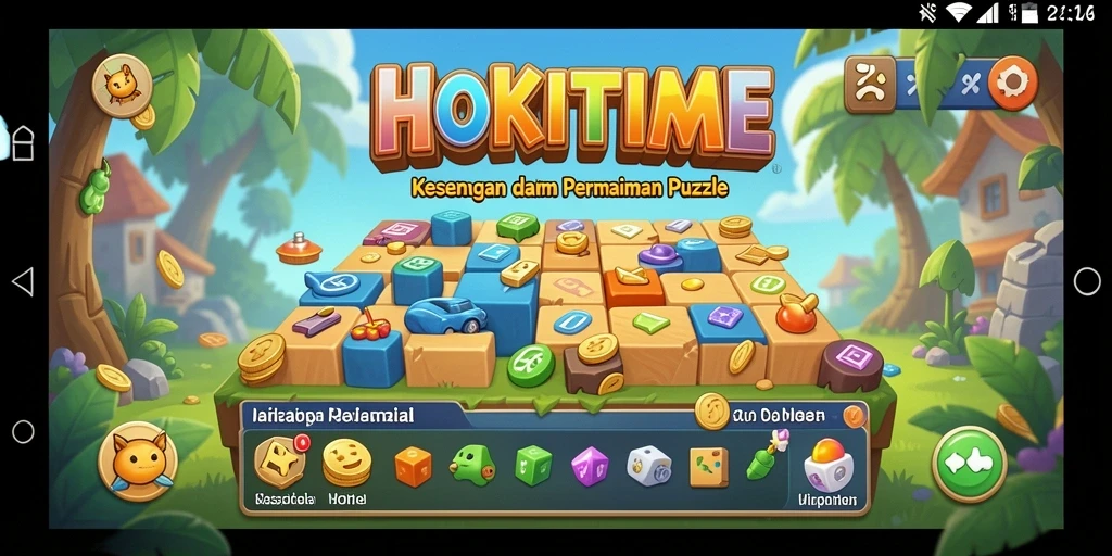 Screenshot HOKITIME menampilkan gameplay seru dengan teka-teki menarik.