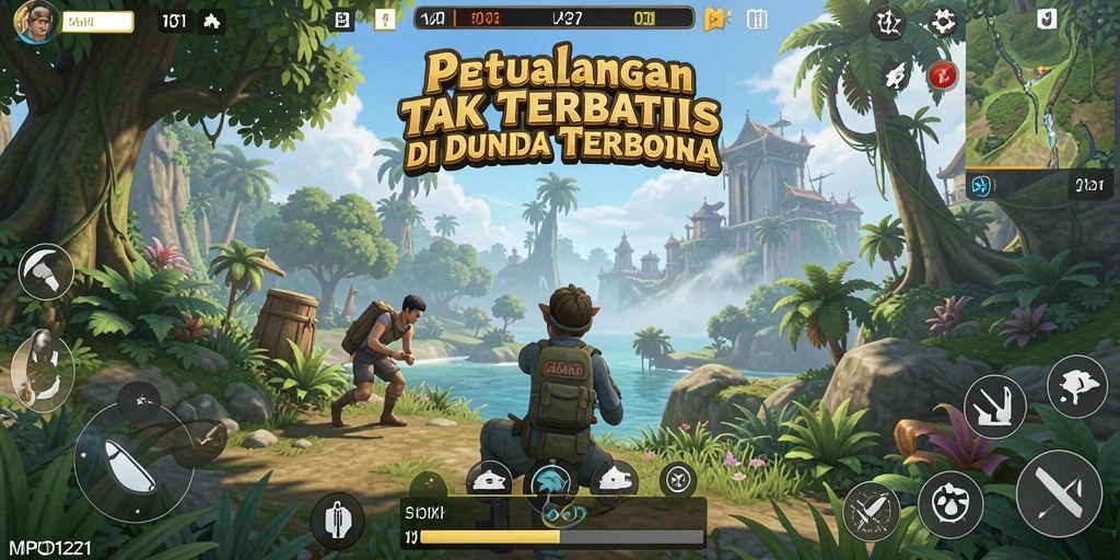 Tangkapan layar aksi seru dalam dunia terbuka MPO1221.