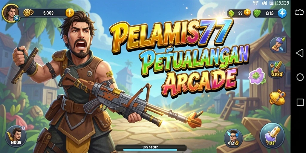 Screenshot PELAMIS77 menampilkan gameplay seru yang penuh warna.