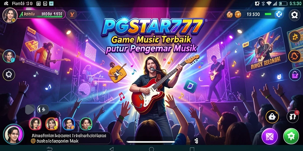 Tampilan gameplay PGSTAR777 yang menarik dan seru saat bermain musik.