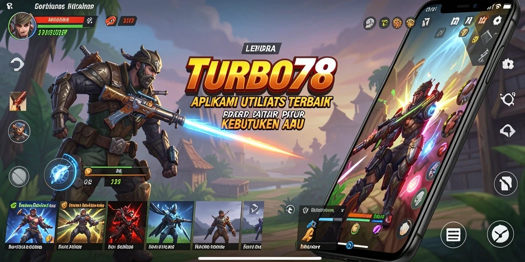 Tampilan antarmuka utama TURBO78 yang intuitif dan sederhana.