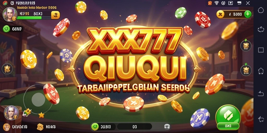 Tampilan antarmuka gameplay QiuQiu yang menarik dan interaktif.